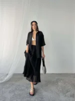 Siyah Tensel Etekli Takım