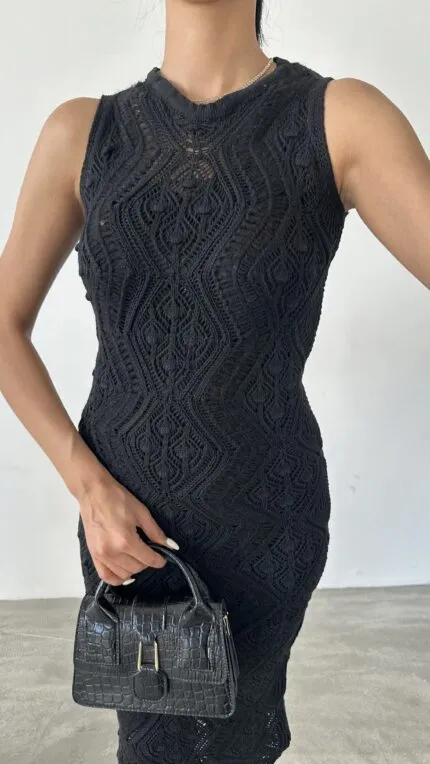 Ajurlu Knit Dress