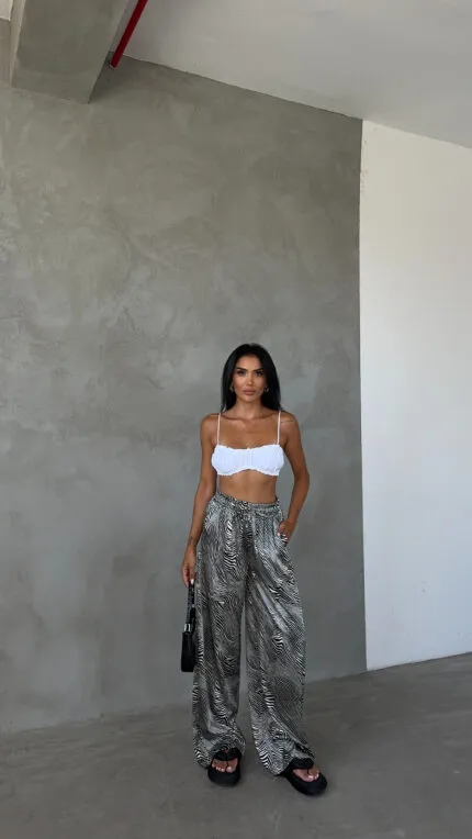 Beli Elastic Satin Trousers