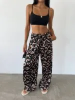 Beli Lastikli Saten Pantolon