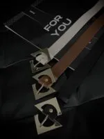 Tasarım Gold Tokalı Kadın Kemer