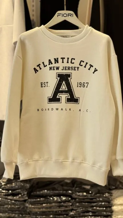 Printed 3-Thread Brushed Sweatshirt