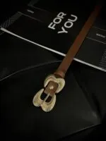 Gold Çift Tokalı Kadın Kemeri