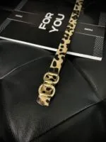 Fiori Çift Gold Tokalı Ince Kadın Kemeri