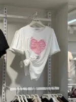 Kalp Baskılı Tshirt