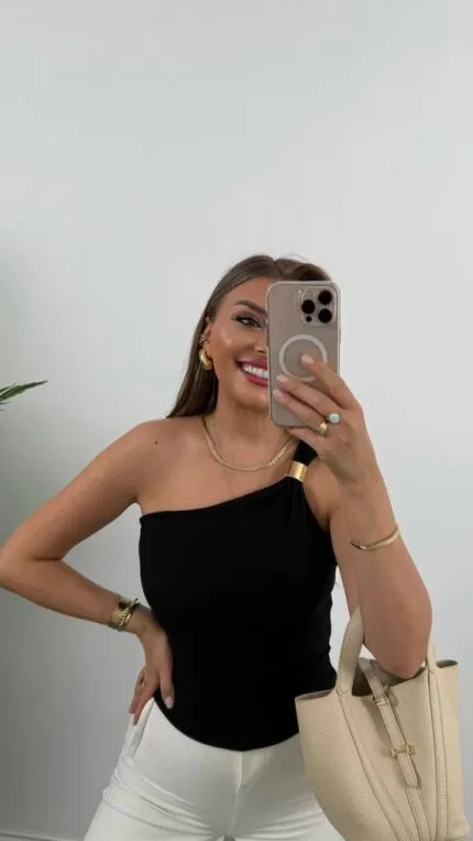 One-Shoulder Blouse