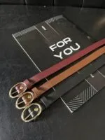 Gold Tokalı İnce Kemer  Pantolon Kemeri  Gömlek Kemeri  Ceket Kemeri  Elbise Kemeri