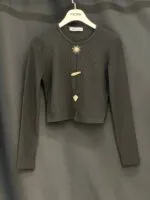 Siyah Bluz - Gündelik Zarif Sokak Tarzı Crop