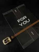 Kare Tokalı Köprülü Kadın Kemeri Pantolon Kemeri Ceket Kemeri Elbise Kemeri