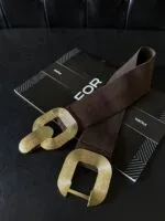 Gold Tokalı Geçmeli Elastik Kadın Kemeri