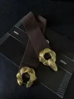 Gold Tokalı Elastik Kadın Kemeri