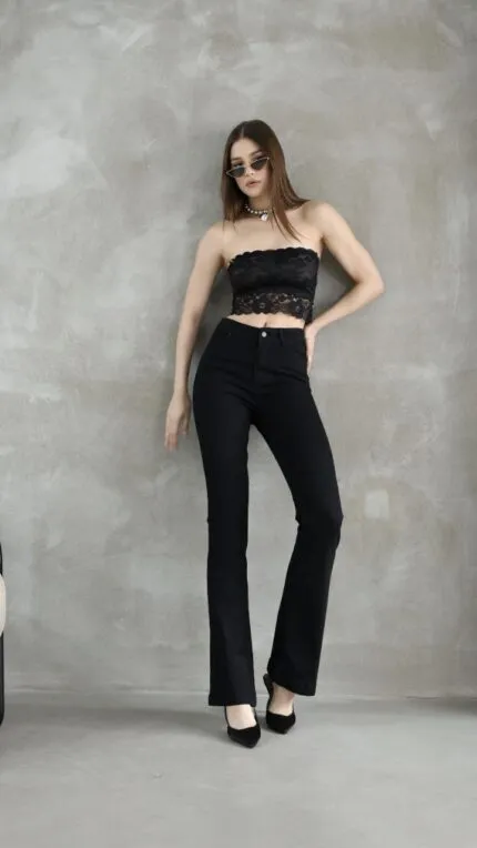 Black Sexy Elegant Casual Pants