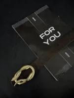Gold Yılan Tokalı Kadın Kemeri