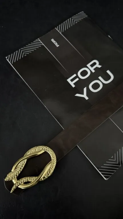 Gold Yılan Tokalı Kadın Kemeri
