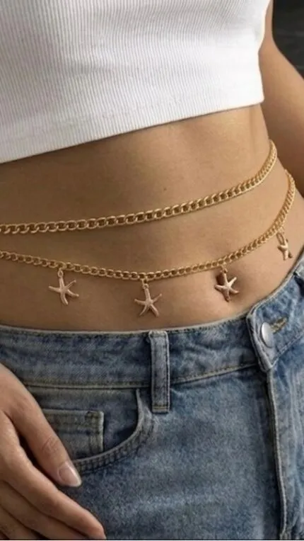Gold Bel Zincir Kemer