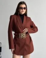 3 KEMERLİ TASARIM CEKET