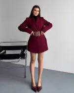 3 KEMERLİ TASARIM CEKET