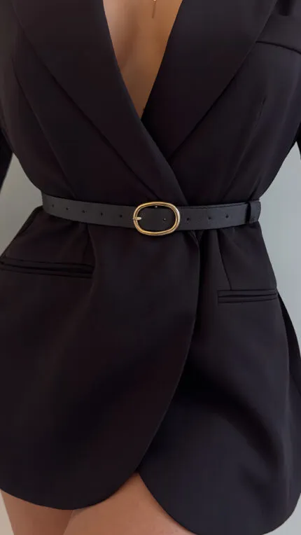 Oval Tokalı Kadın Kemeri
