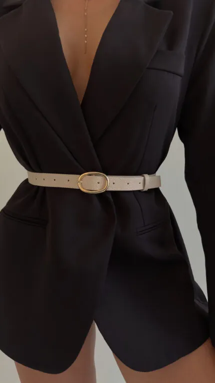 Oval Tokalı Kadın Kemeri