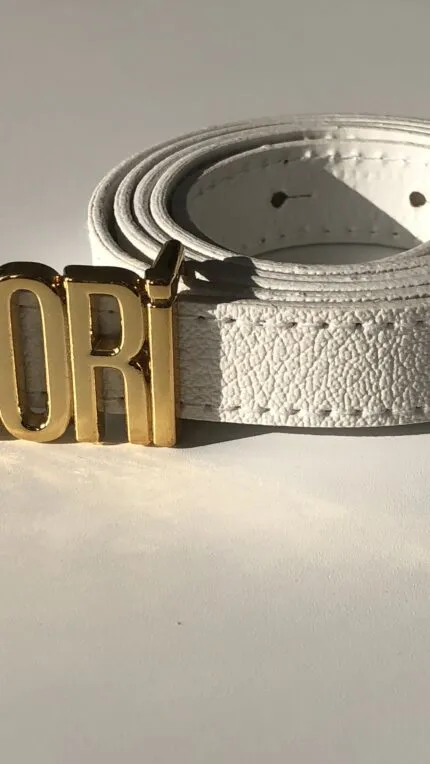 Fiori Yazılı İnce Kadın Kemeri