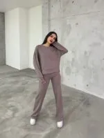 Vizon Kalın Fitilli Palazzo Takım