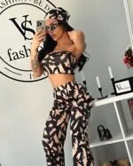CROP BANDANA DETAYLI TAKIM