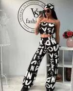 CROP BANDANA DETAYLI TAKIM