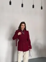 OMUZ KUŞAK SARKIK CEKET