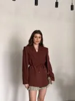 OMUZ KUŞAK SARKIK CEKET