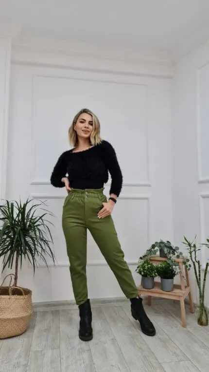 Beli Lastikli Kot Pantolon 759