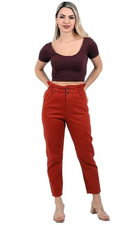 Beli Lastikli Kot Pantolon 759