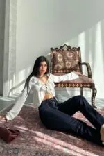Dikişsiz Paça Mom Fit Kot Pantolon 764