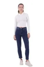 Parçalı Mom Pantolon 778