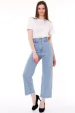 Beli Lastikli Bol Paça Relax Kot Pantolon 789