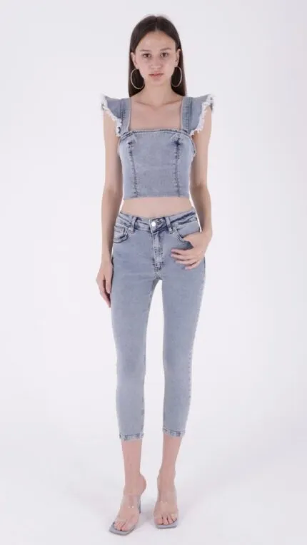 Kısa Boy Skinny Kot Pantolon 810