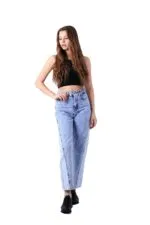 İspanyol Mom Fit Kot Pantolon 1706