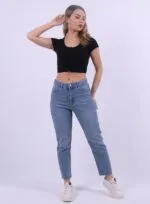 Droplu Mom Fit Pantolon 1724