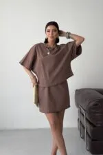 Nakışlı Oversize Bluz