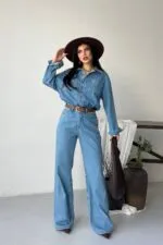 Beli Büzgülü Tulum 3080