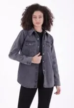 Çıtçıtlı Kot Gömlek 6013