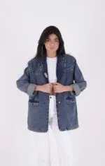 Düğmeli Klasik Blazer Ceket 6066