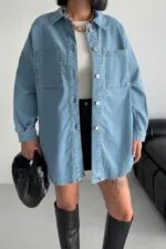 Oversize Kot Gömlek 6090