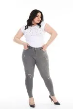 Az Yırtıklı Skinny Kot Pantolon 826