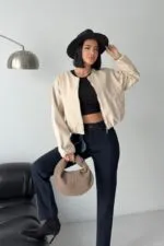 Lastikli Bomber Ceket 6198