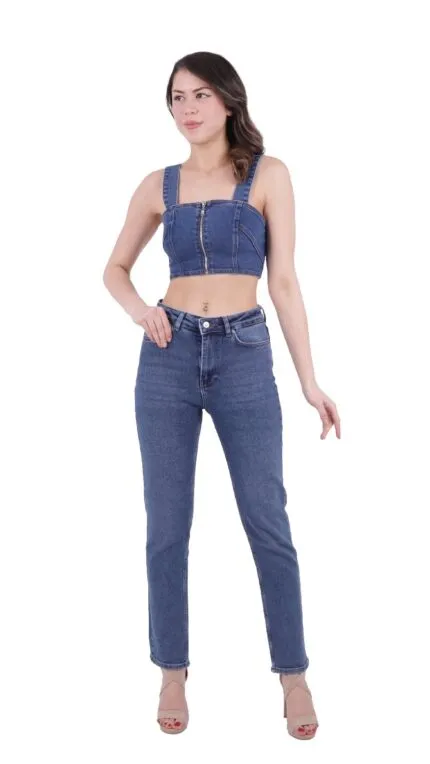 Boru Paça Klasik Kot Pantolon 855