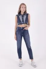 Tık Likra Kot Pantolon 7036