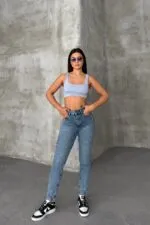 Tık Likra Kot Pantolon 7036