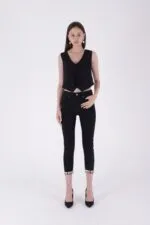 Paçası Taşlı Skinny Kot Pantolon 7037