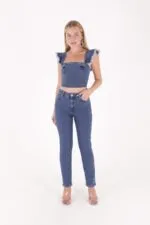 Boru Paça Klasik Kot Pantolon 855