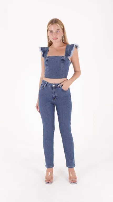 Boru Paça Klasik Kot Pantolon 855